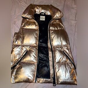 SAM. Metallic Gold Vest Sz. Small